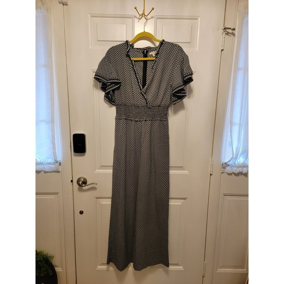 Small S Max Studio Blue / Black Jumpsuit - Picture 1 of 6